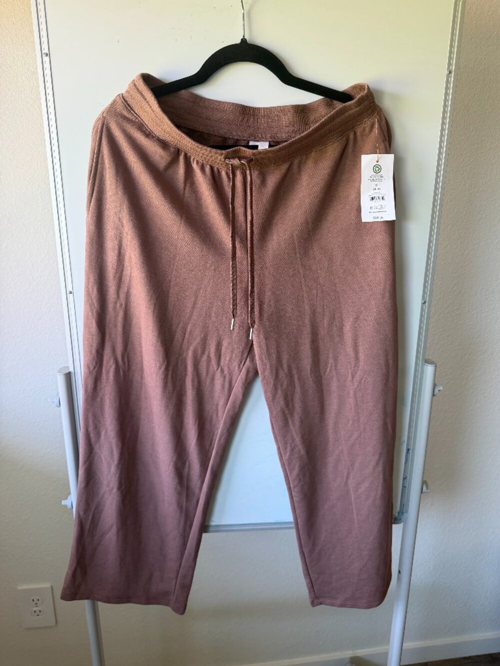 JOYSPUN Moroccan Brown Capri Sweat Pants Size S